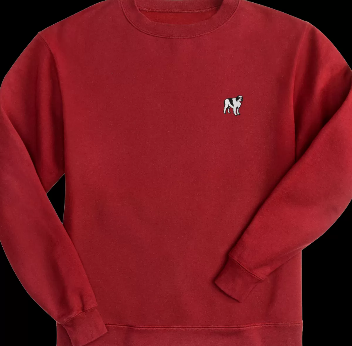 Best French Terry Fleece Embroidered Crew Medium